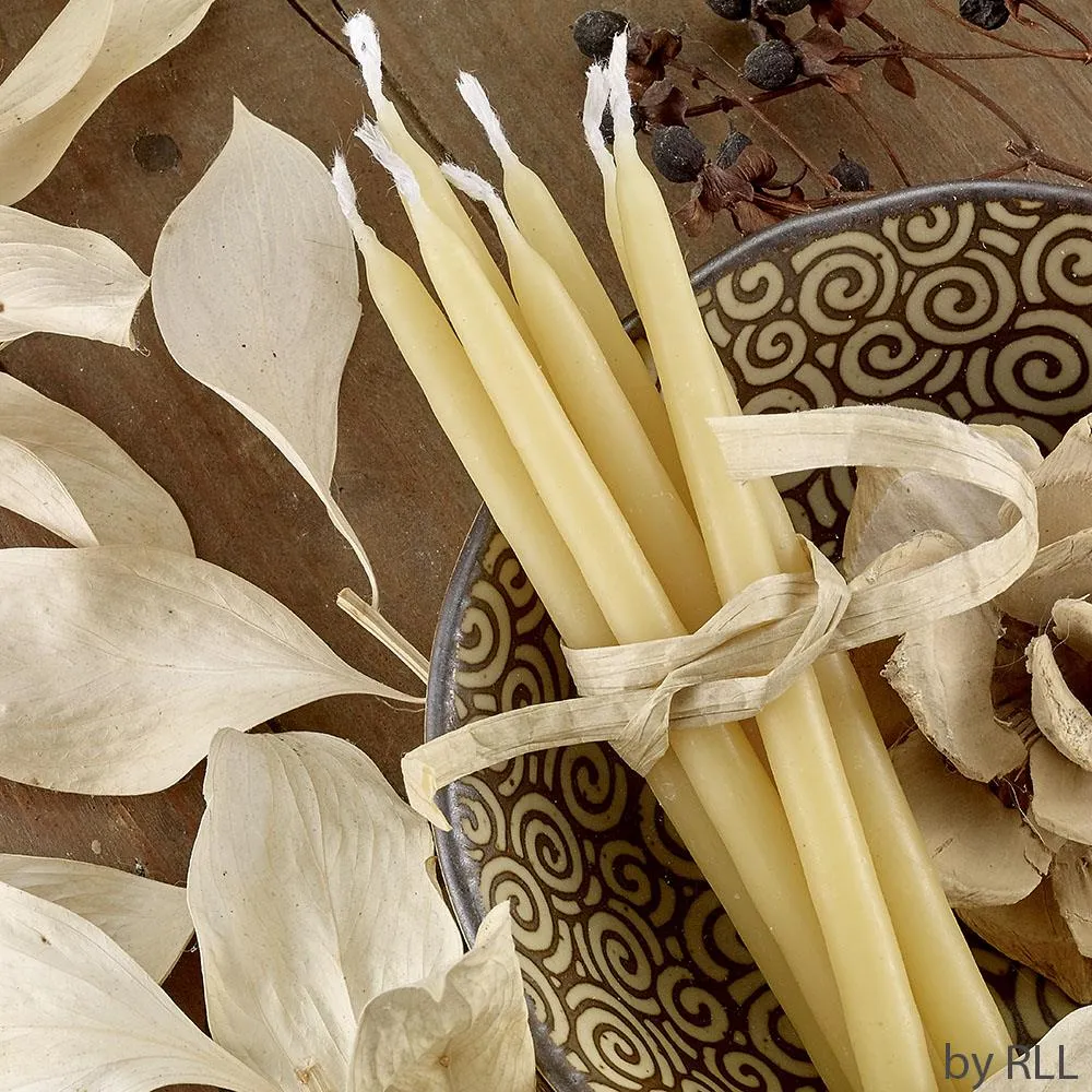 Rite Lite Hanukkah Candles 45pk - Natural Hand-Dipped Beeswax