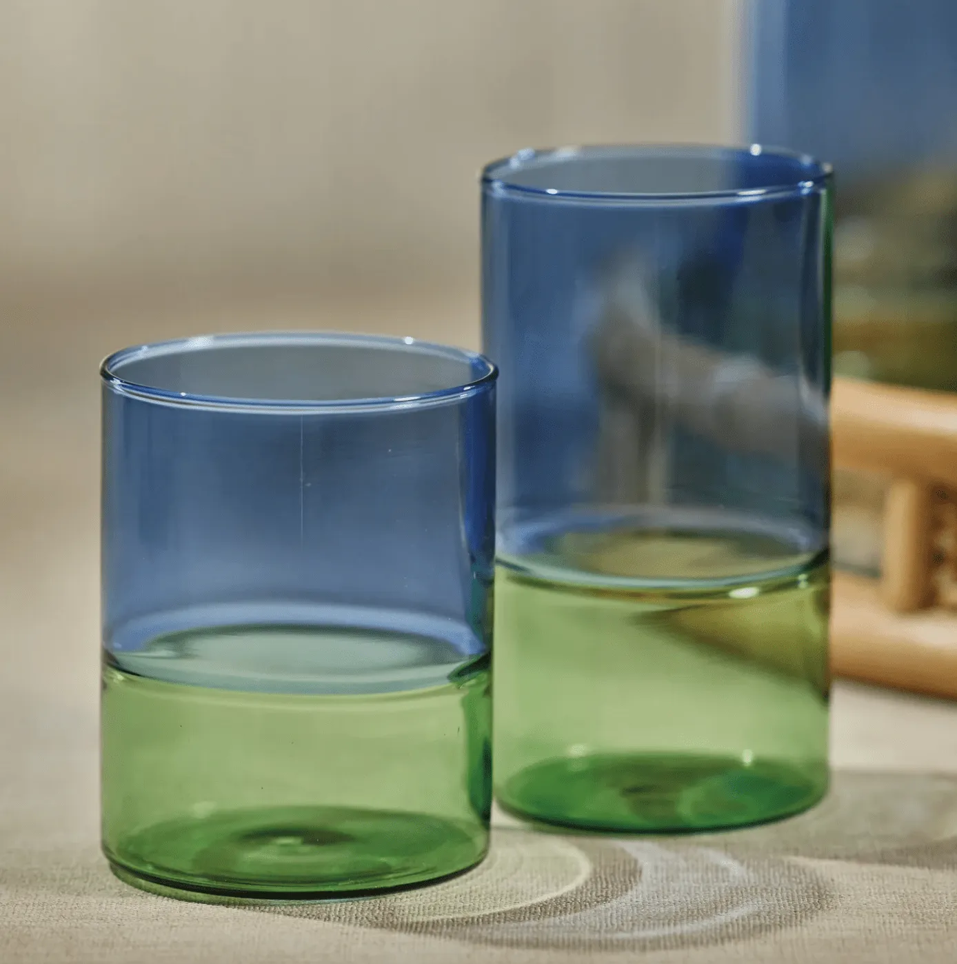 Riviera Two-Toned Glassware - Pitcher
