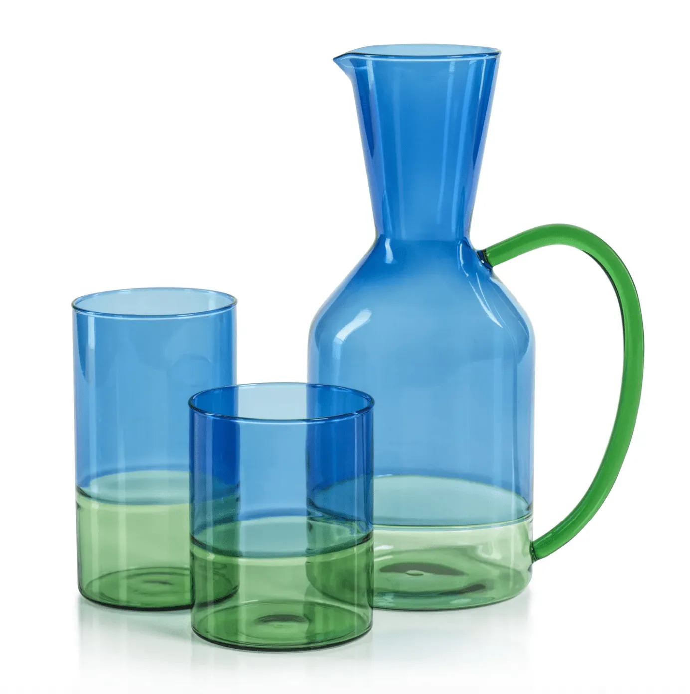 Riviera Two-Toned Glassware - Pitcher