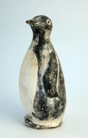 Rustic painted penguin