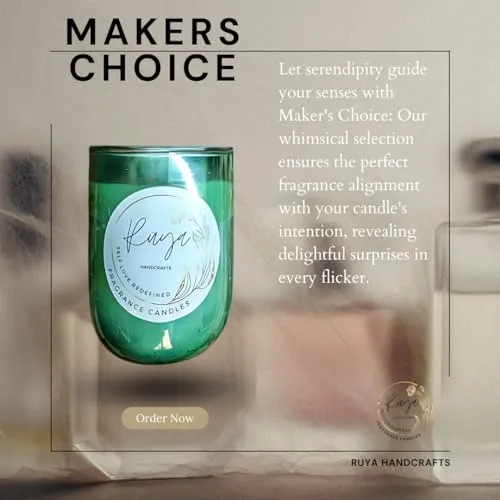 Ruya's Handcrafts Serinity Unicorn Jars Double Wick Rose Quartz Stone | Revealing Delightful Surprises Every Flicker Therapy Candles | Love Spell Candles (Maker's Choice)