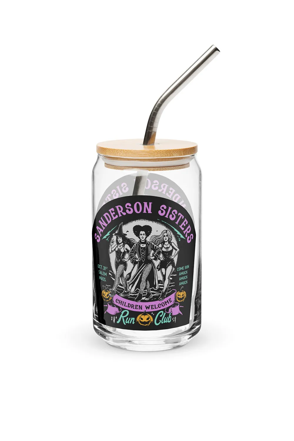 Sanderson Sisters Run Club Glass