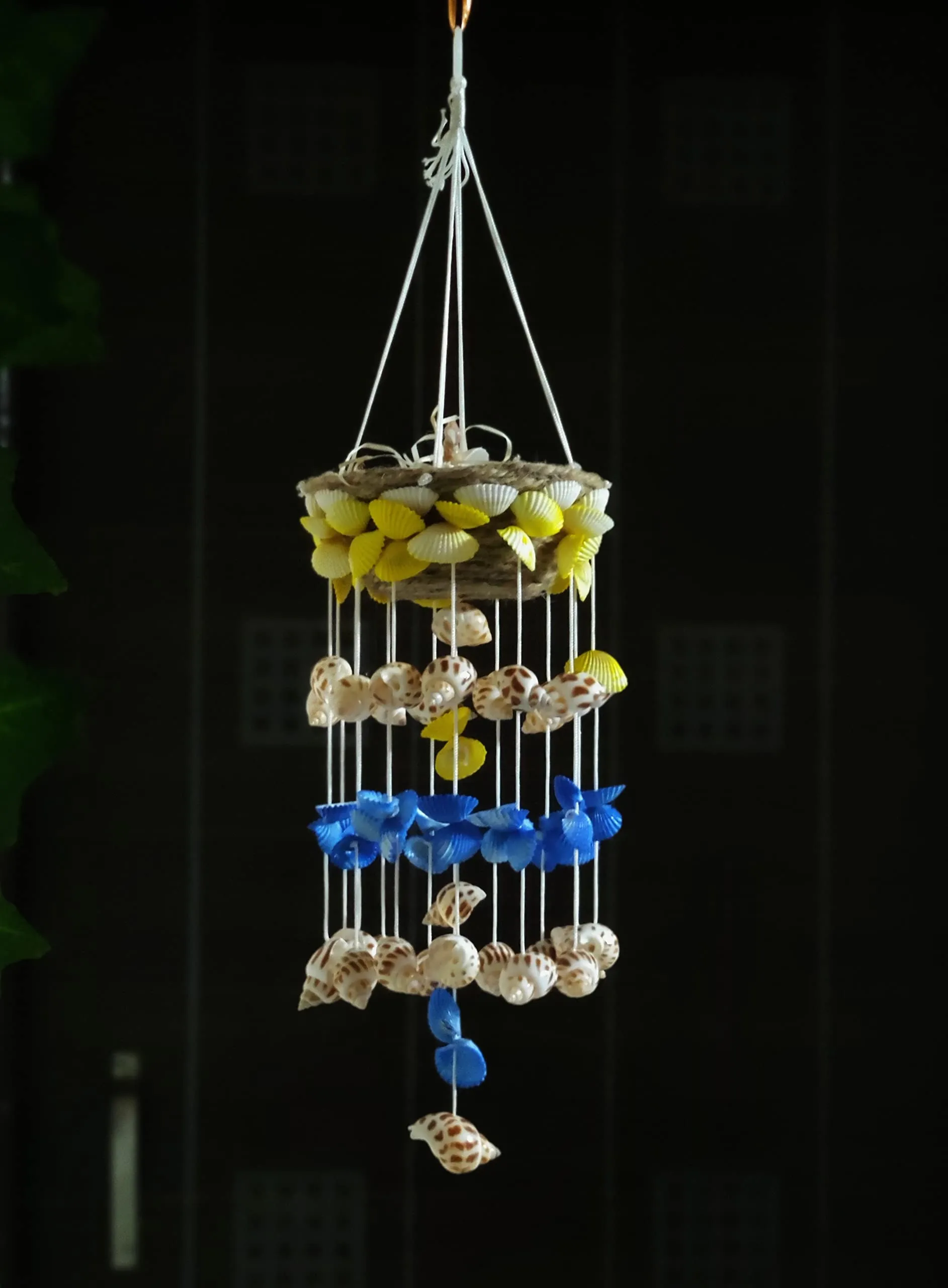 Shellkrafts Wind Chime for Wind Chime for Home Balcony & Garden | Home Decor Items | Windchime Wall Hanging | Positive Vibes, Unique Wall Hangings, Wall Art, Wall Decor, Home Decor (12 Inches, Multi)