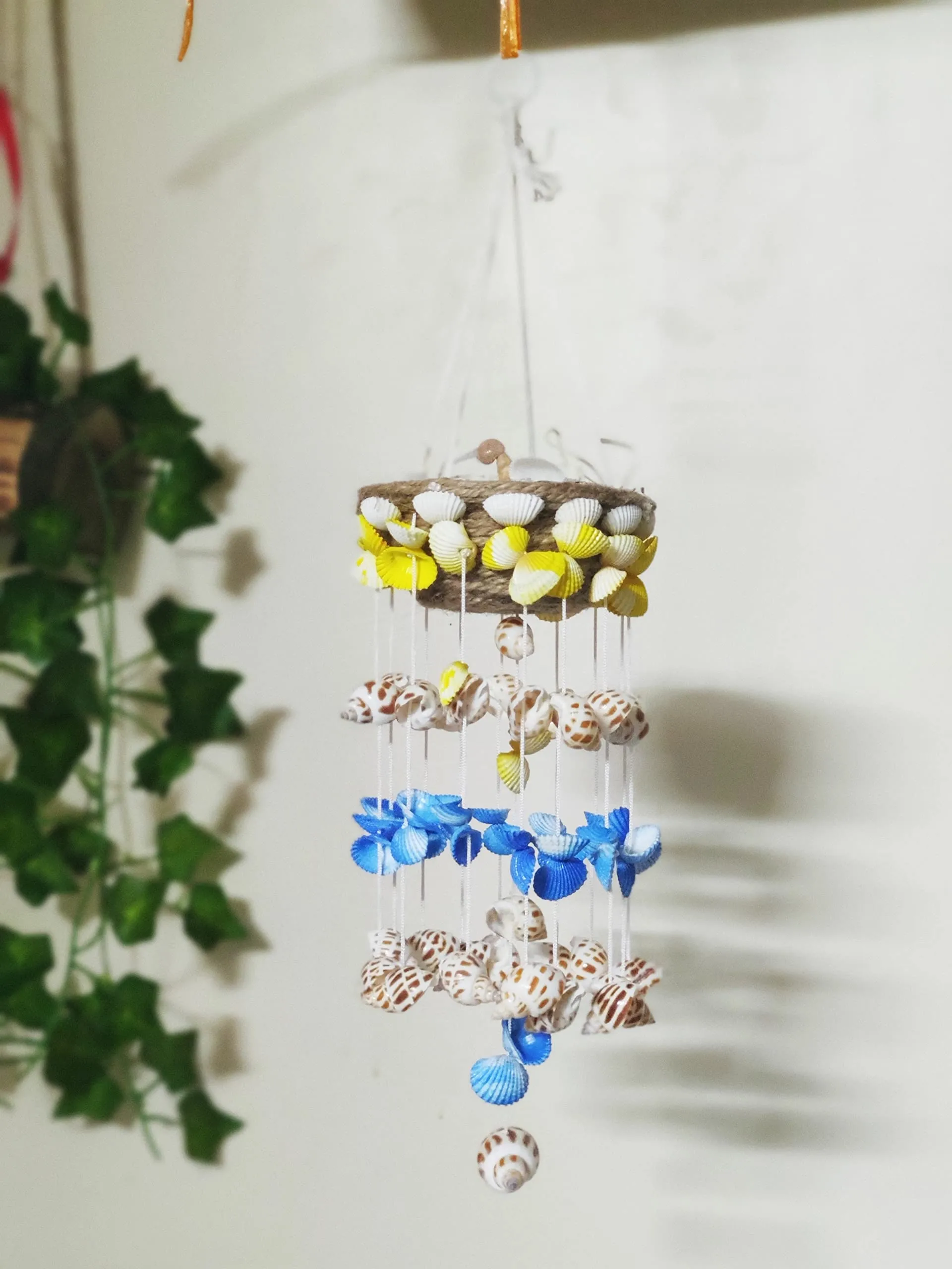 Shellkrafts Wind Chime for Wind Chime for Home Balcony & Garden | Home Decor Items | Windchime Wall Hanging | Positive Vibes, Unique Wall Hangings, Wall Art, Wall Decor, Home Decor (12 Inches, Multi)