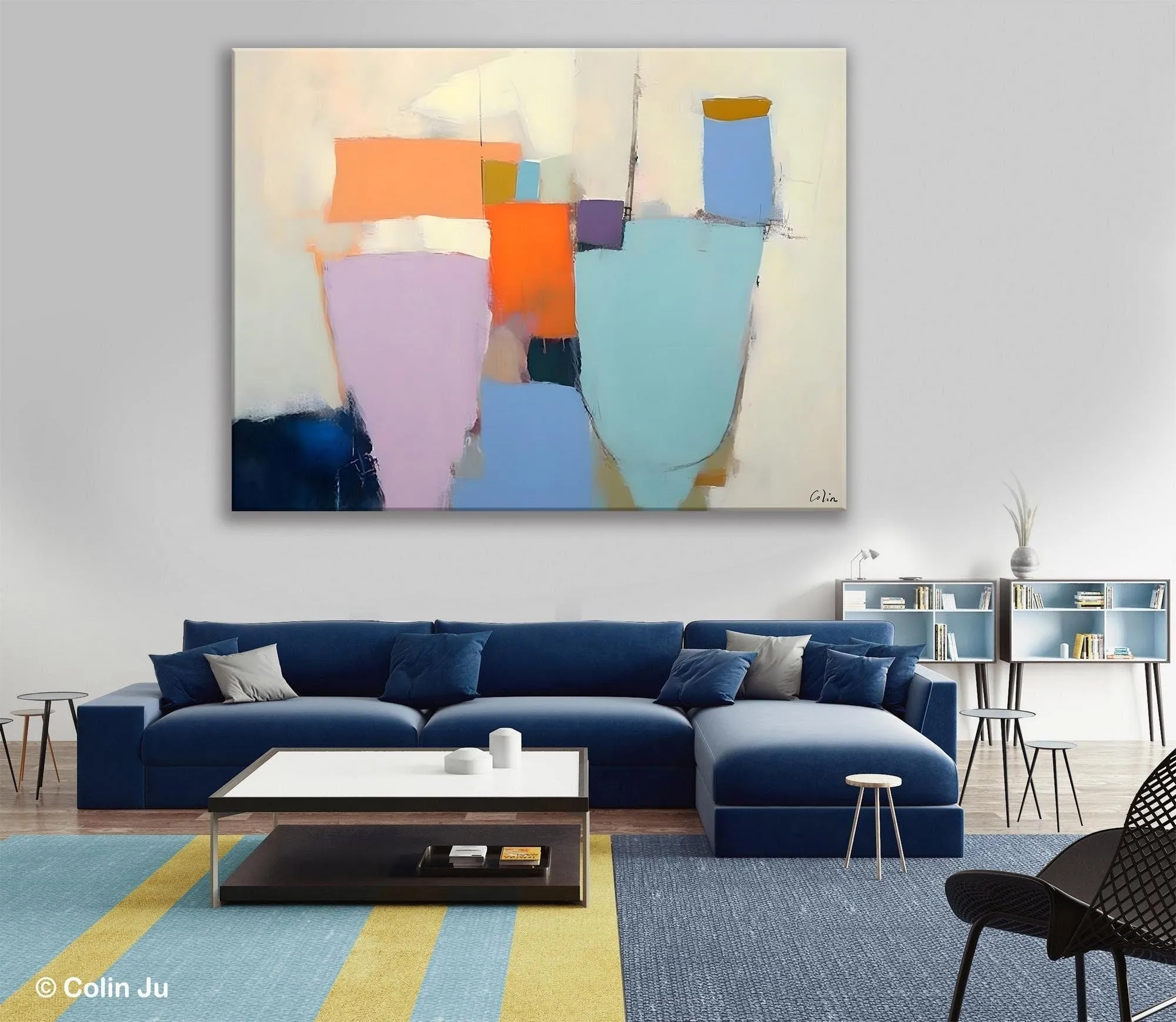 Simple Wall Painting Ideas for Living Room, Extra Large Painting on Canvas, Contemporary Acrylic Art, Original Abstract Wall Art Paintings