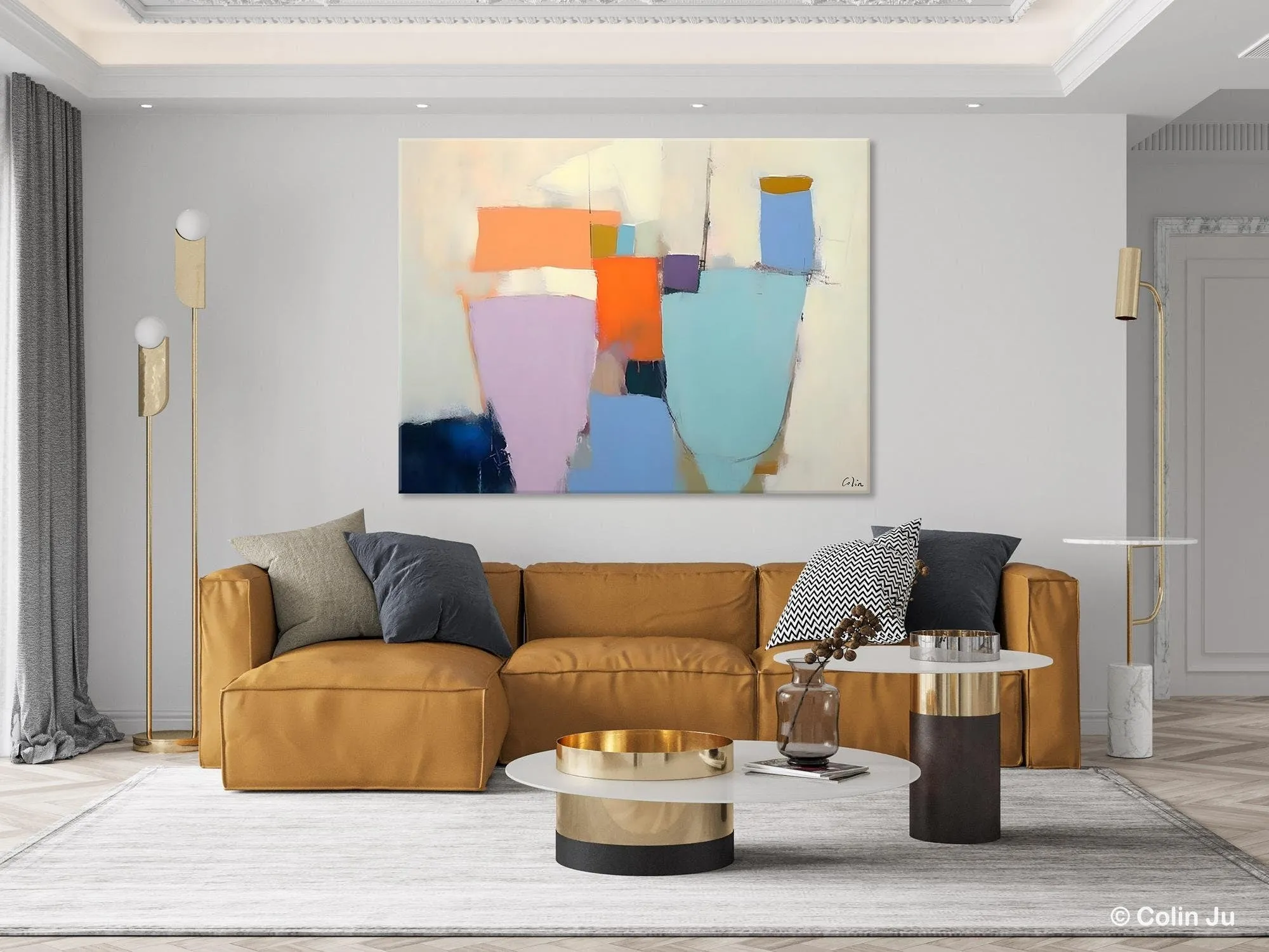 Simple Wall Painting Ideas for Living Room, Extra Large Painting on Canvas, Contemporary Acrylic Art, Original Abstract Wall Art Paintings