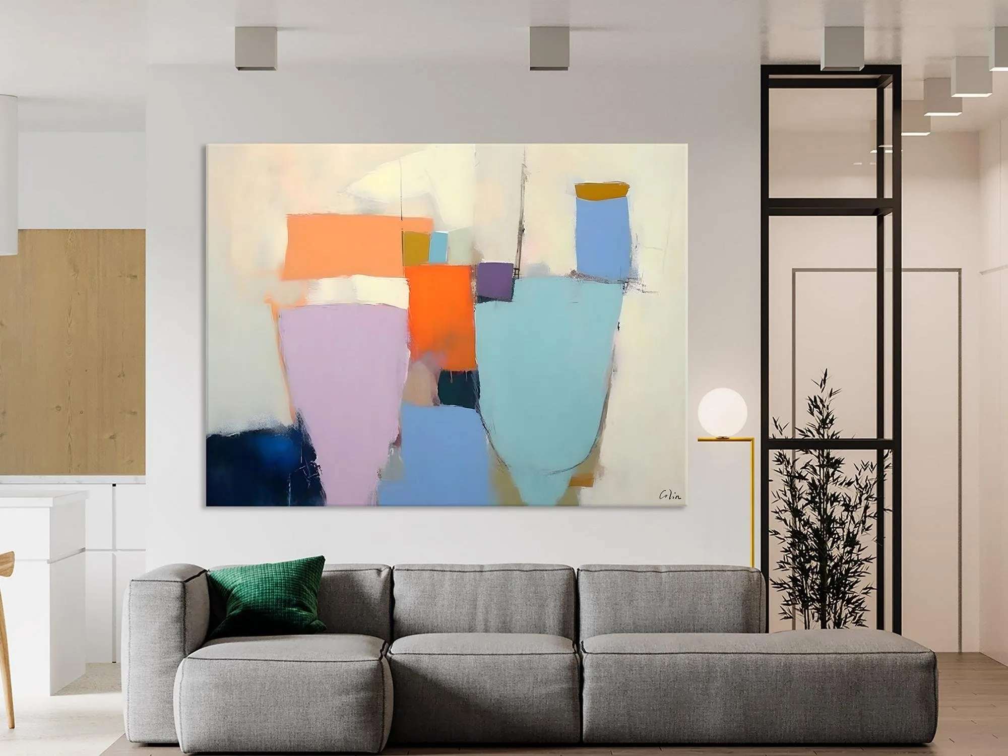 Simple Wall Painting Ideas for Living Room, Extra Large Painting on Canvas, Contemporary Acrylic Art, Original Abstract Wall Art Paintings