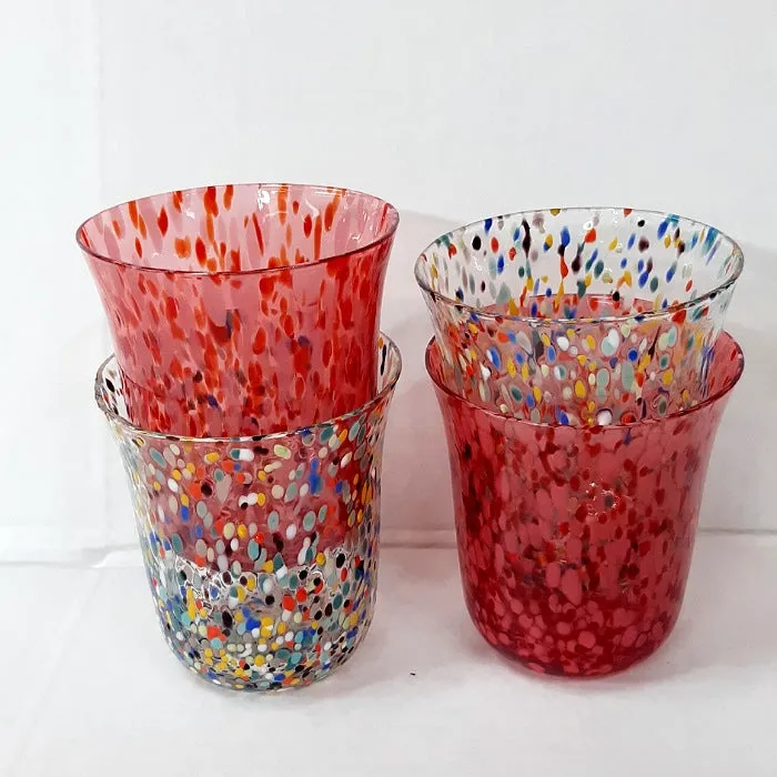 SPECKLED TUMBLER SET 2 GLASSES