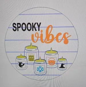Spooky Vibes Candle Door Hanger