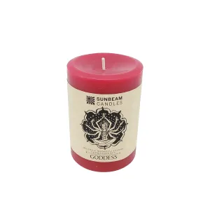 Sunbeam Candle Beeswax Goddess Pillar 3X4