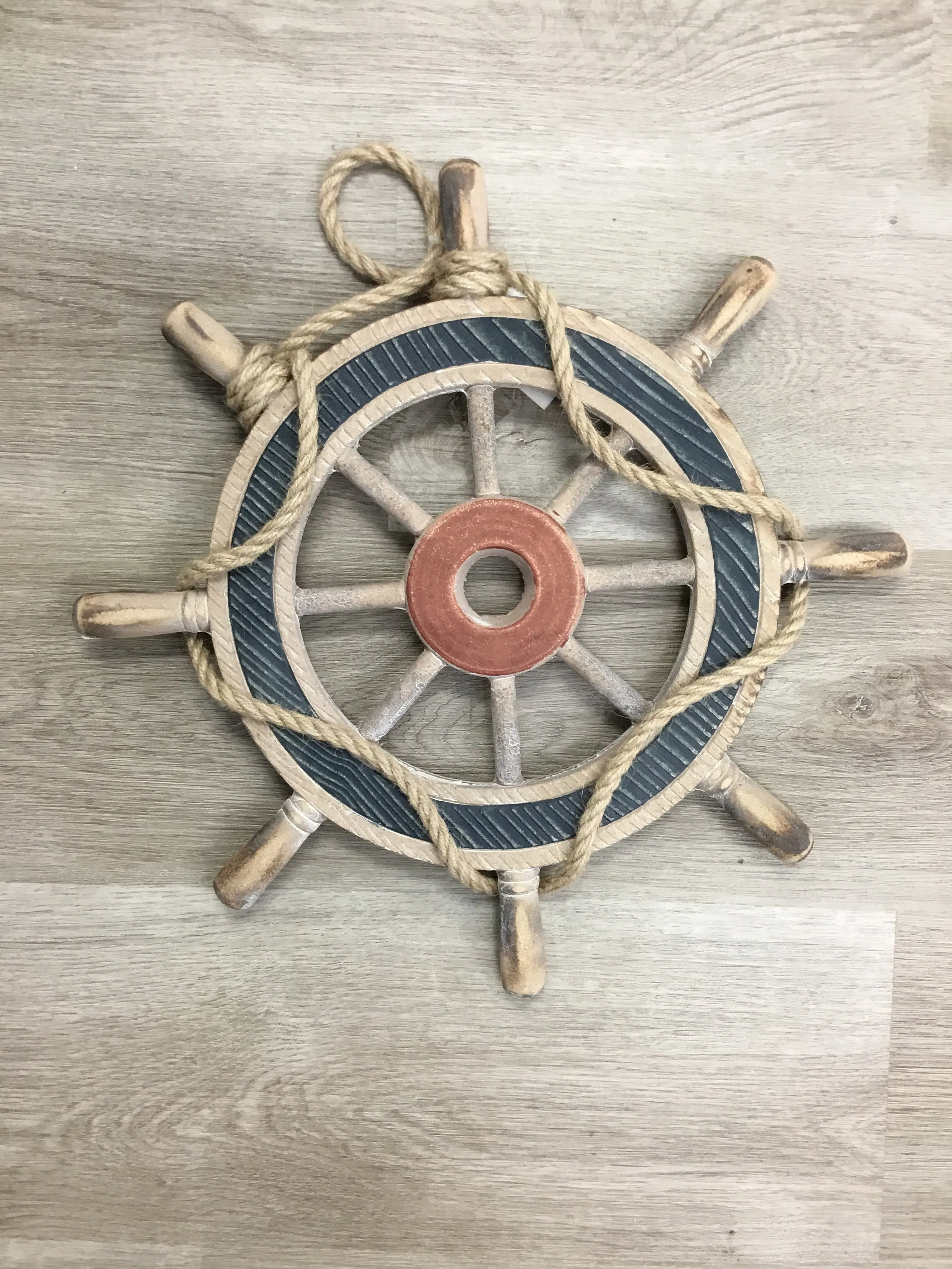 Tall Ships ND/RTWHL Rustic Wheel Hanging