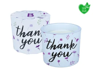 Thank You Wrapped Candle
