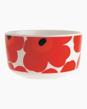 Unikko Bowl - White, Red, Blue