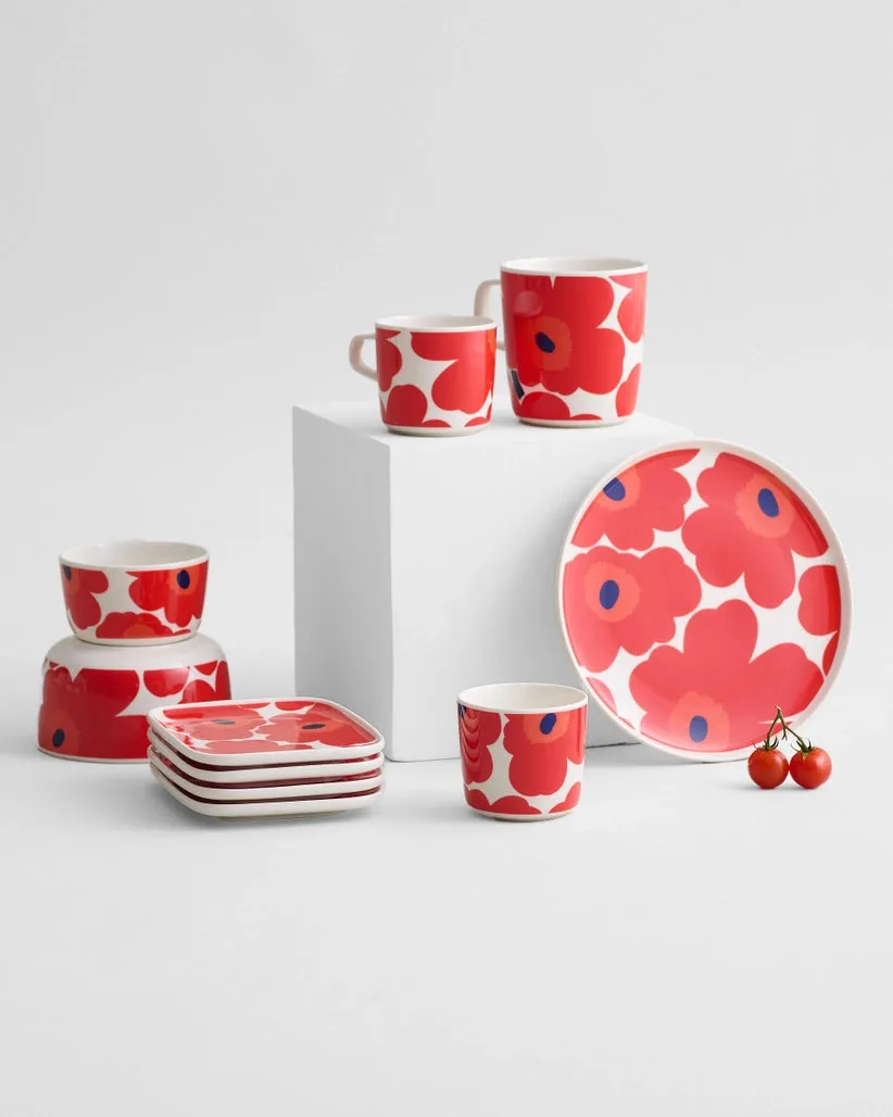Unikko Bowl - White, Red, Blue