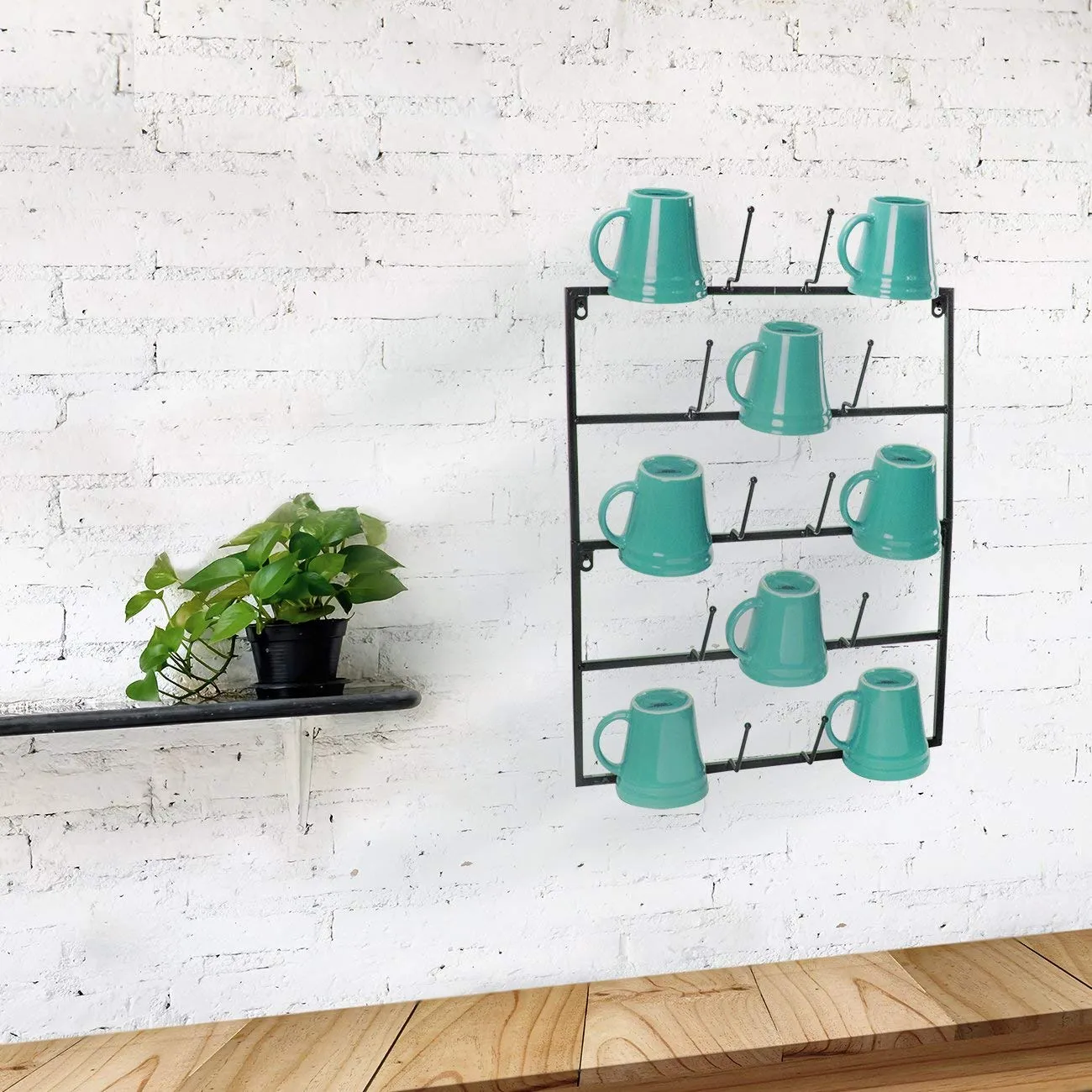 Wall Mounted Mug Rack (5 Tier)
