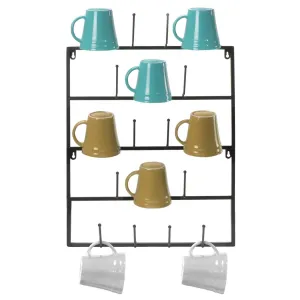 Wall Mounted Mug Rack (5 Tier)