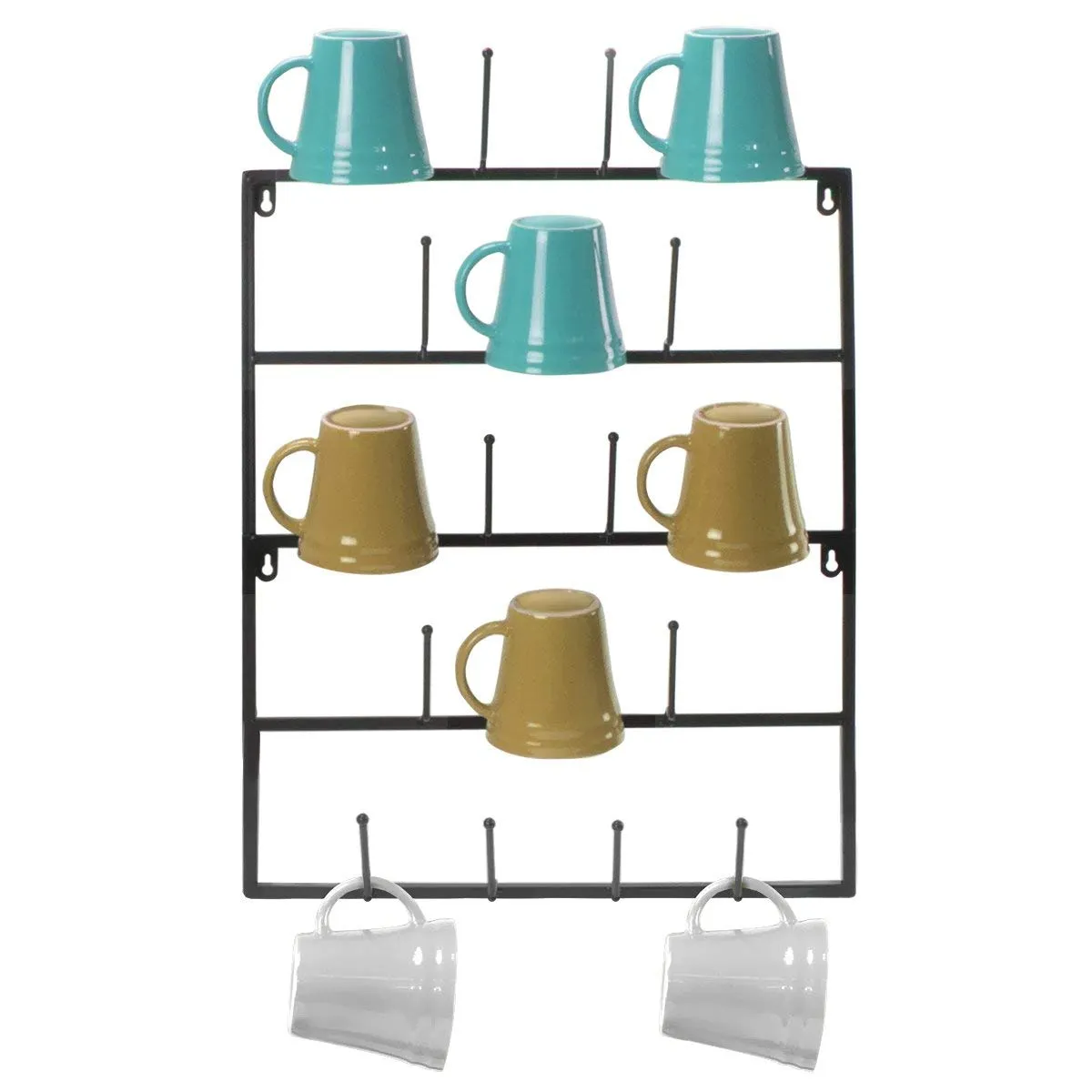 Wall Mounted Mug Rack (5 Tier)