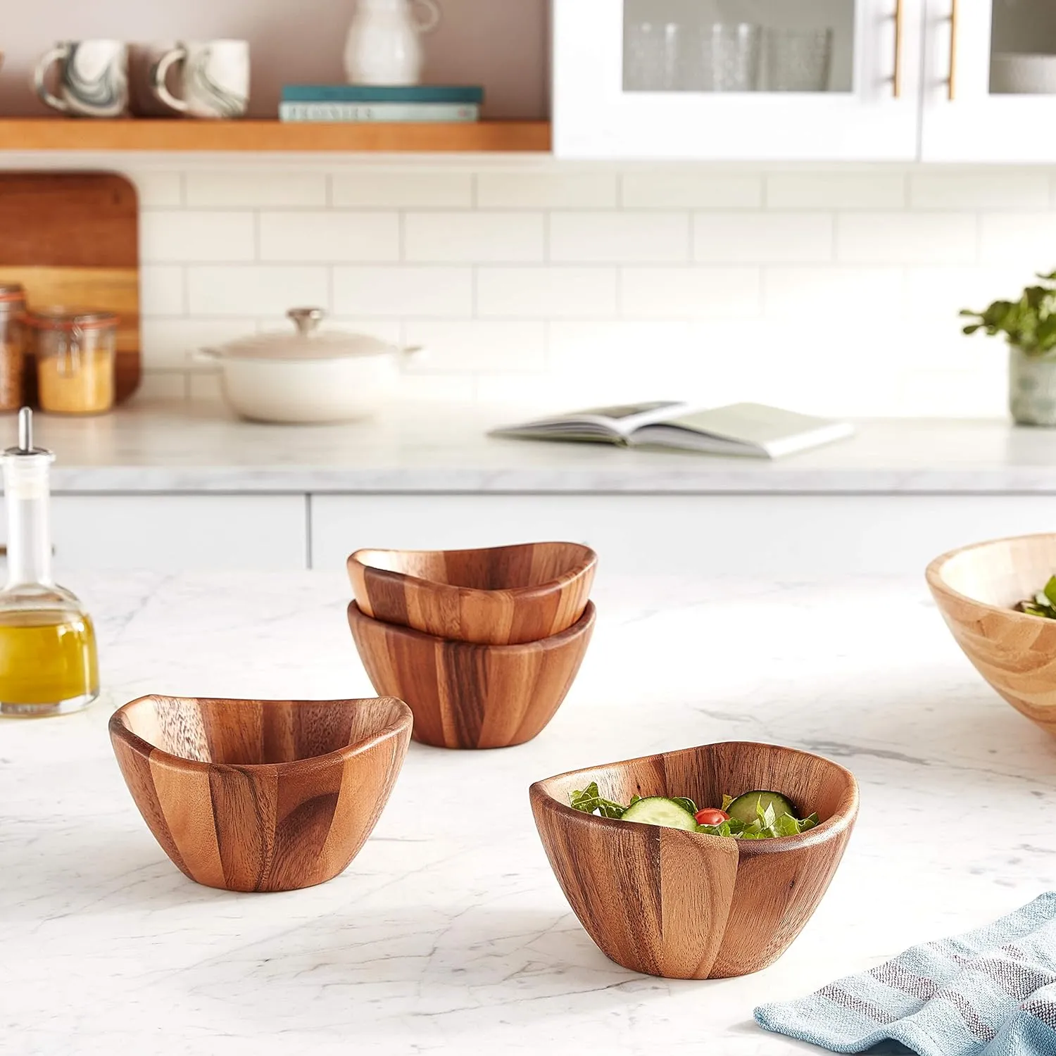 Wave Bowl Set of 4, 6 x 3"