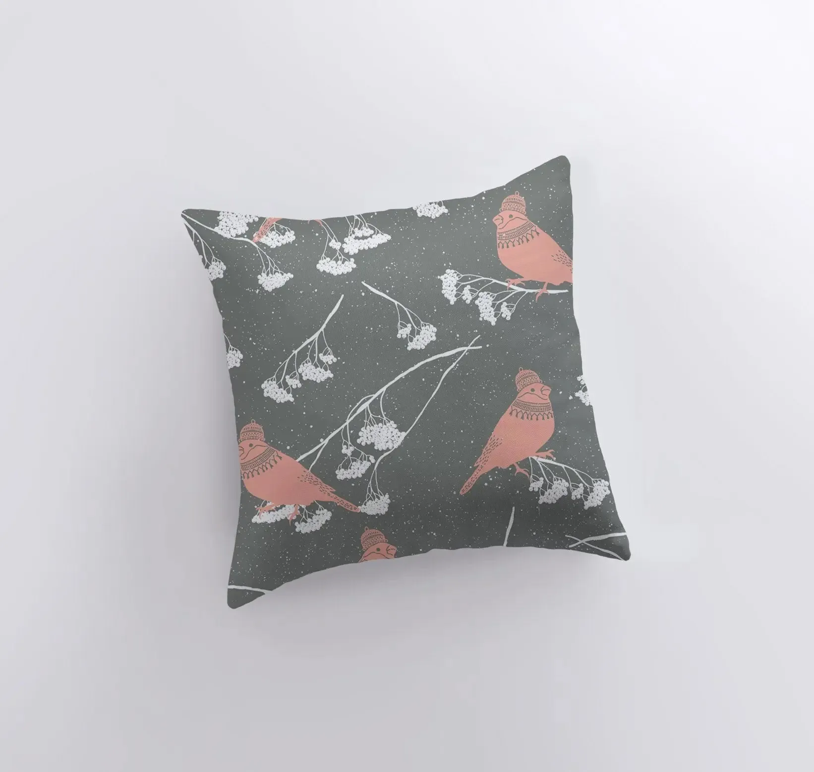 Winter Birds | Pillow Cover | Home Decor | Throw Pillow | Christmas Tree Pillow | Christmas Pillow | Decor Pillows for Couch | Bedroom Decor