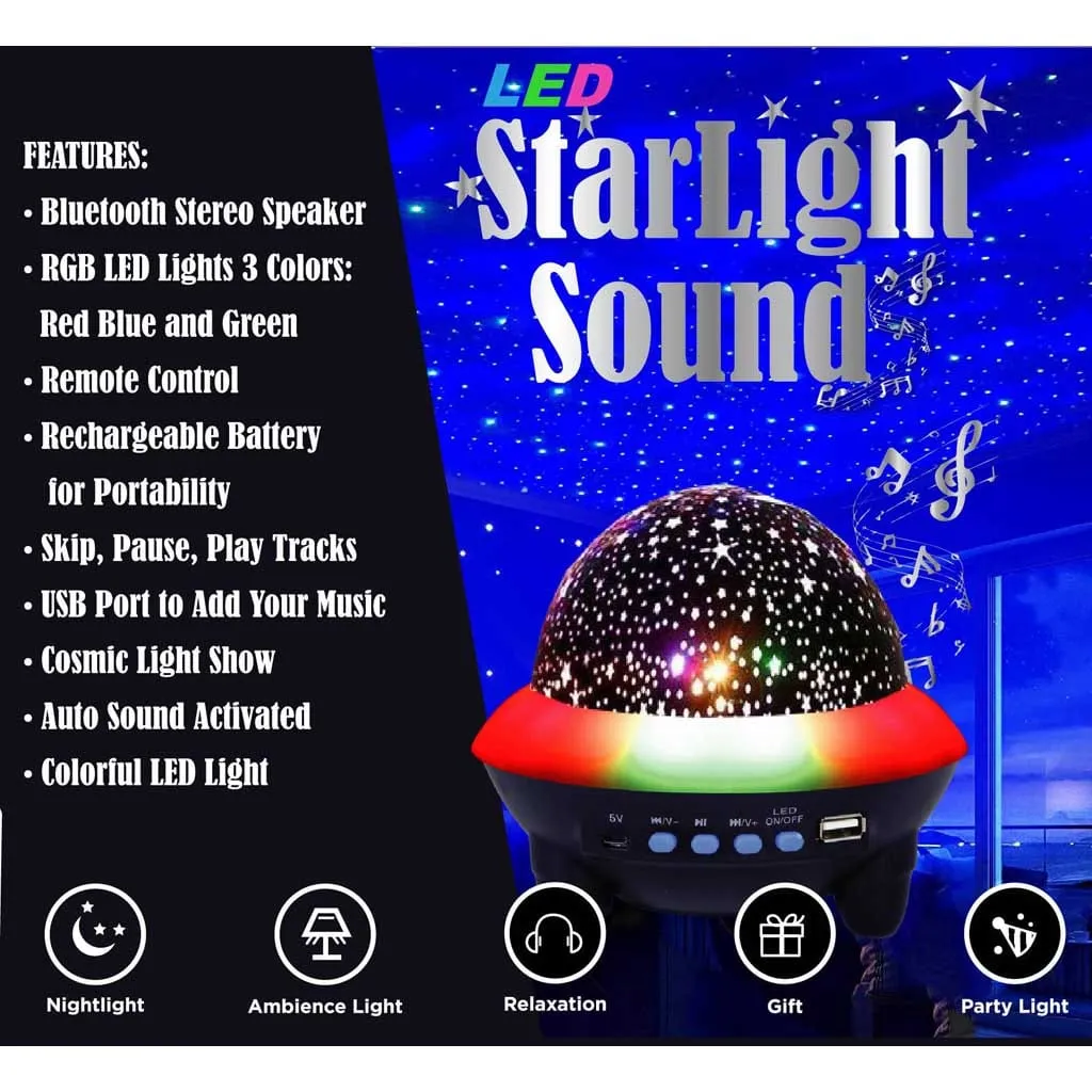 Wireless Express LED Starlight Sound Speaker