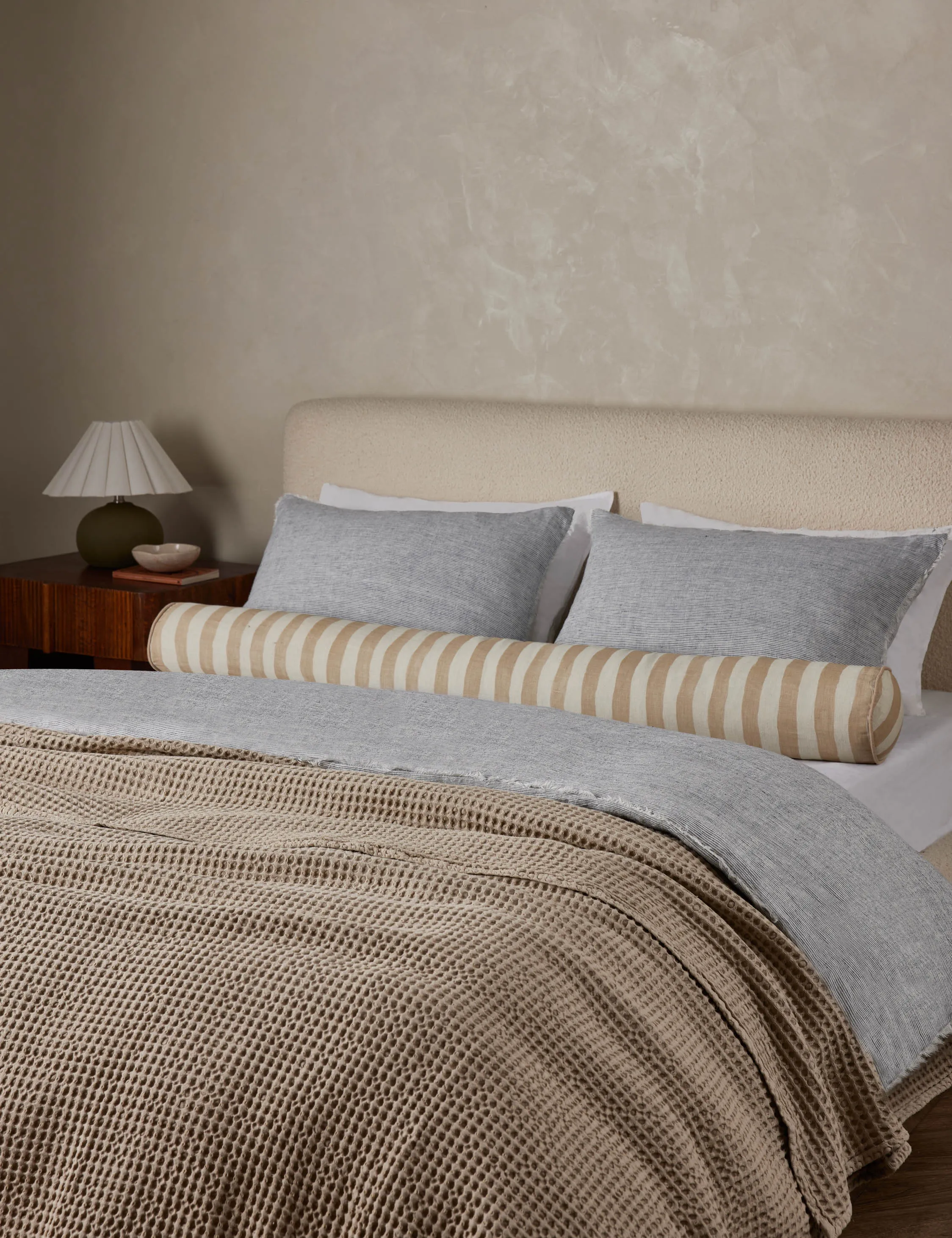 Zuma Cotton Waffle Weave Blanket by Pom Pom at Home