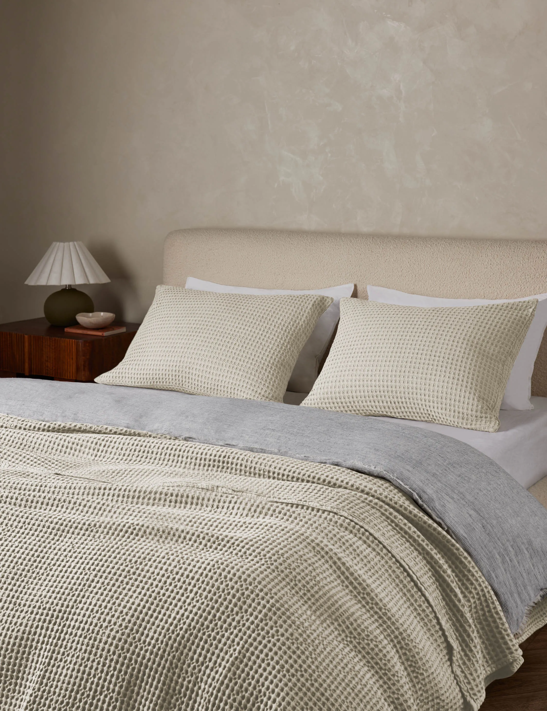 Zuma Cotton Waffle Weave Blanket by Pom Pom at Home